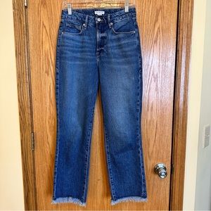 Good American Good Boy Fray Hem Size 2